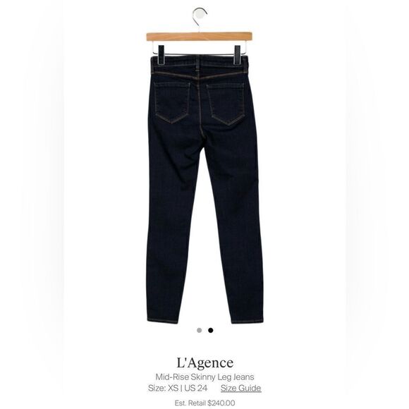 L'Agence Skinny Leg Jeans size 24 - Picture 1 of 2
